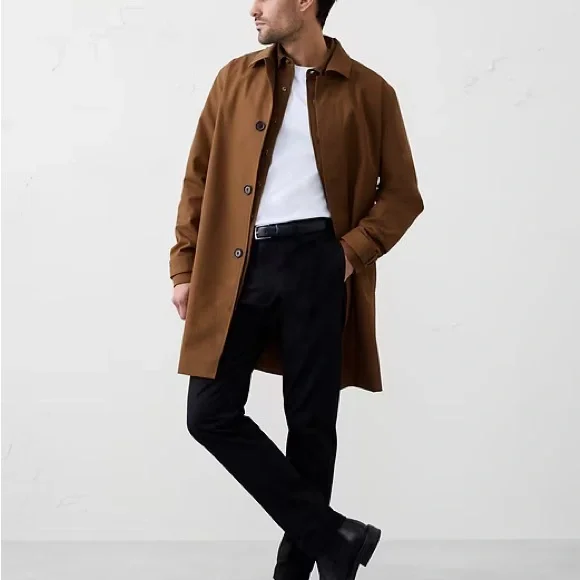 Banana Republic Tan Trench Coat - Picture 7 of 9